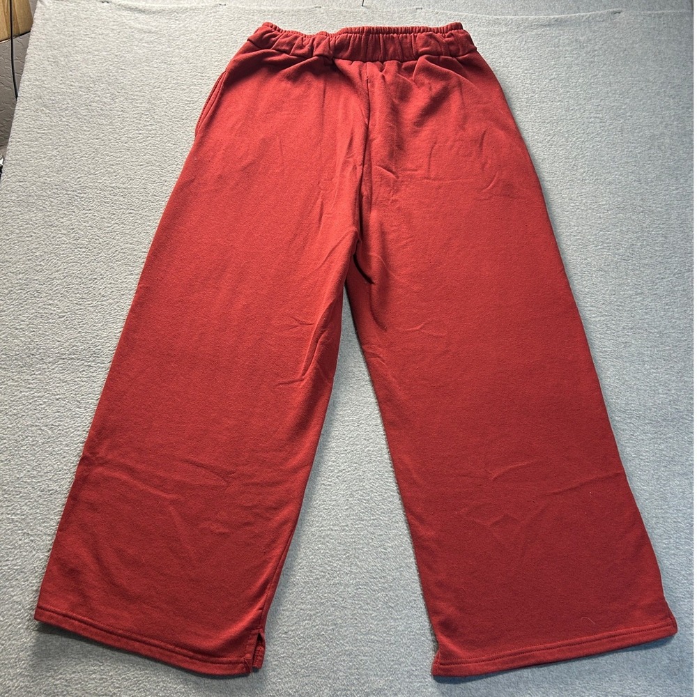Dr Pepper  Wide Leg Fleece Sweatpants Womens Large Red Logo Lounge Pants Y2K